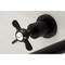Kingston Brass KS8040BEX Wall Mount Tub Faucet, Matte Black KS8040BEX - alternate 3